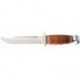 Couteau Ka-Bar Bowie Marine lame 14.9cm Lisse Poli manche cuir - 1235 - 1