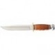 Couteau Ka-Bar Bowie lame 17.5cm Lisse Satin manche cuir - 1236 - 1