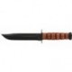 Couteau Ka-Bar Fighting Knife lame 13.3cm Lisse Noir manche cuir - 1251 - 1