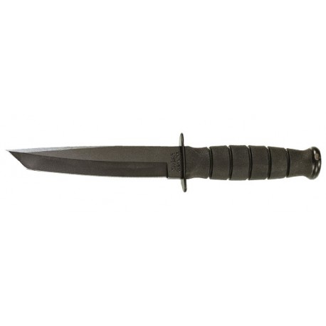 Couteau Ka-Bar Tanto lame 13.3cm Lisse Noir manche Polymère - 1254 - 1