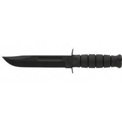 Couteau Ka-Bar Fighting Knife lame 13.3cm Lisse Noir manche Polymère - 1256