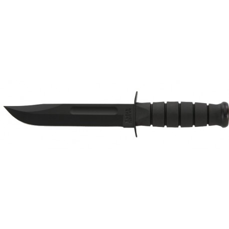 Couteau Ka-Bar Fighting Knife lame 13.3cm Lisse Noir manche Polymère - 1256 - 1