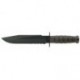 Couteau Ka-Bar Fighter lame 20.3cm semi-dentelée Noir manche Polymère - 1271 - 1