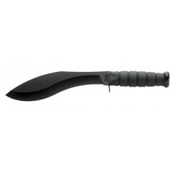 Couteau Ka-Bar Combat Kukri lame 21.6cm Lisse Noir manche Polymère - 1280