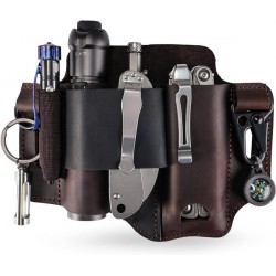Viperade PJ36 Étui Ceinture en Cuir marron pour outils multifonction - 1