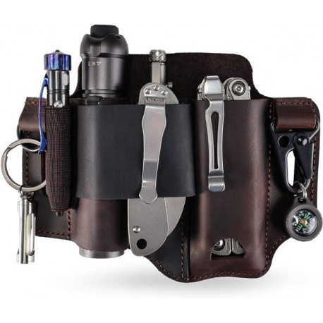 Viperade PJ36 Étui Ceinture en Cuir marron pour outils multifonction - 1