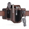 Viperade PL3 Étui Multitool en Cuir marron avec Zone pour moral patch