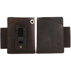 Viperade PJ12 étui en Cuir pour outils EDC - cuir marron - 1