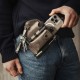 MKM EDC Étui Organiseur de Ceinture en Cuir Gris - 4