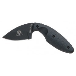 Couteau Ka-Bar TDI lame 5.9cm Lisse Noir manche Polymère - 1480 - 1