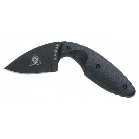 Couteau Ka-Bar TDI lame 5.9cm Lisse Noir manche Polymère - 1480 - 1