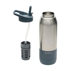 Gourde filtrante isotherme en acier inoxydable RAPIDPURE - 1