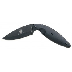 Couteau Ka-Bar TDI lame 9.2cm Lisse Noir manche Polymère - 1482