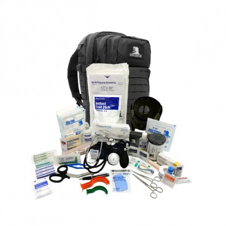 Tactical Trauma Kit - Sac à Dos de Premiers Secours Professionnel ELITE FIRST AID noir - 1