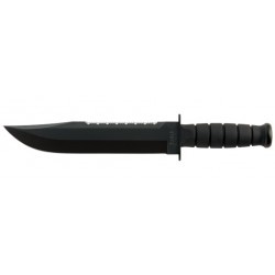 Couteau Ka-Bar Big Brother lame 23.8cm Lisse Noir manche Polymère - 2211 - 2