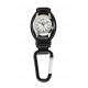 Montre mousqueton cuir Leather Hanger DAKOTA Noir - 1