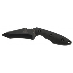 Couteau Ka-Bar Hell Fire lame 9cm Lisse Noir manche Polymère - 2486 - 2