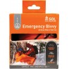 Bivvy d'urgence Orange avec Sifflet de Secours SOL 90% Réflectif