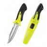 Couteau de plongée X-Pert II TUSA Jaune lame Drop Point