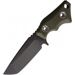 Couteau Micro Tanto MAINS TREET lame fixe et manche vert olive - 1