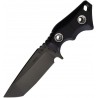 Couteau Micro Tanto MAIN STREET lame fixe et manche noir - 1