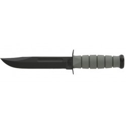 Couteau Ka-Bar Fighting Knife lame 17.8cm Lisse Noir manche Polymère - 5011 - 1