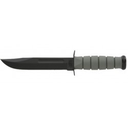 Couteau Ka-Bar Fighting Knife lame 17.8cm Lisse Noir manche Polymère - 5011 - 2