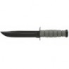 Couteau Ka-Bar Fighting Knife lame 17.8cm Lisse Noir manche Polymère - 5011