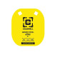 Cible de tir Gong 13cm CALDWELL AR500 Acier 9,5 mm Haute Visibilité Jaune - 1