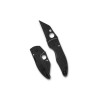 Couteau Spyderco MicroJimbo Salt Acier MagnaCut Noir lame Wharncliffe 6,2cm