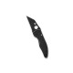Couteau Spyderco MicroJimbo Salt Acier MagnaCut Noir lame Wharncliffe 6,2cm - 2