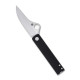 Couteau Spyderco Essenza - Acier N690Co Aluminium Noir fabrication Italie - 2