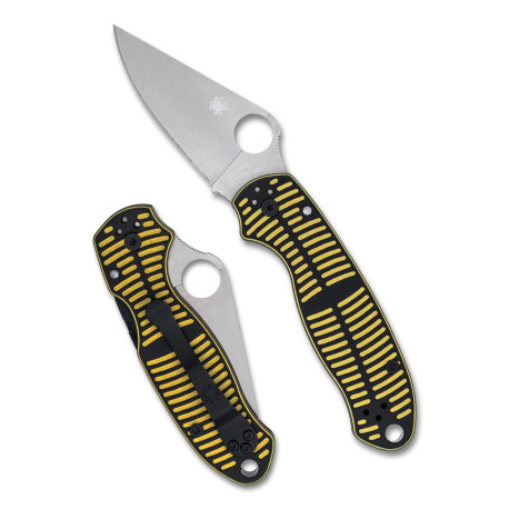 Couteau Spyderco Para 3 Salt Jaune/Noir - Acier MagnaCut - Made in USA - 1