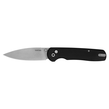 Couteau Pliant Kershaw Remnant 2054 - Lame D2 Stonewash Manche Micarta Noir - 1