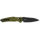 Couteau Pliant Kershaw Bareknuckle DuraLock 6777 - Lame MagnaCut USA Manche Aluminium OD Green - 2