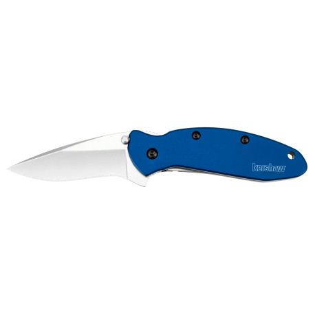 Couteau Pliant Kershaw Scallion Navy Blue 1620NB USA - Lame 420HC Manche Aluminium Bleu - 1