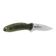 Couteau Pliant Kershaw Scallion Olive 1620OL USA - Lame 420HC Manche Aluminium Vert - 2