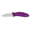 Couteau Pliant Kershaw Scallion Purple 1620PUR USA - Lame 420HC Manche Aluminium Violet