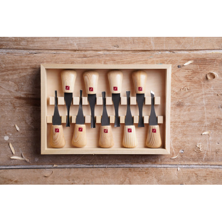 FLEXCUT FR405 Set Gouges Palm Deluxe 9 pièces - 1