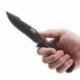 Couteau SOG Seal Strike lame 12.4cm semi-dentelée Noir manche Inox - SS1003 - 8