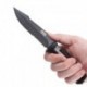 Couteau SOG Seal Strike lame 12.4cm semi-dentelée Gris manche Inox - SS1001 - 8