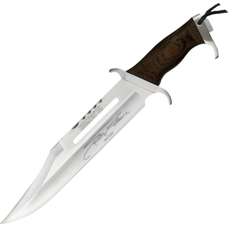 Couteau Bowie Rambo III Mini Stallone Signature Lame 12 cm - 1