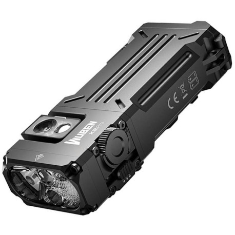 Lampe Tactique Wuben X2 Pro 1500 Lumens avec LED RGB Noir - 1