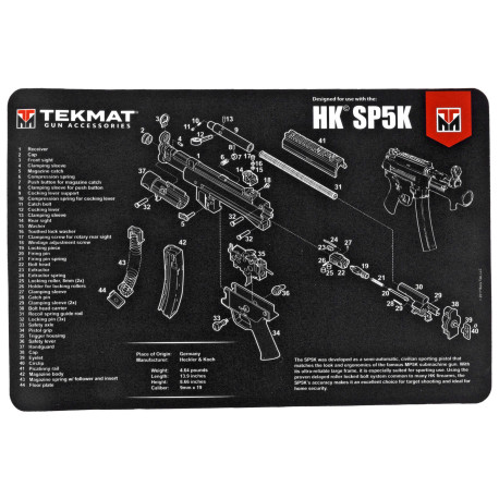 Tapis d'Entretien TekMat pour H&K SP5K - 1