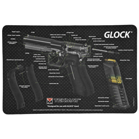 Tapis d'Entretien TekMat Vue en Coupe Glock Noir - 1