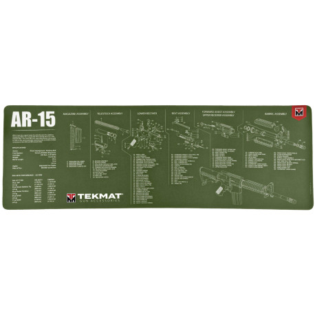 Tapis d'Entretien TekMat AR15 Vert OD - 1