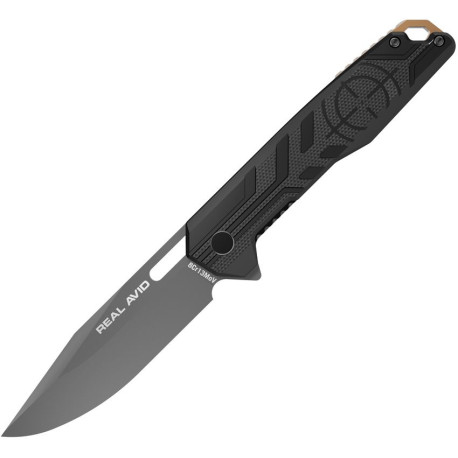 Couteau Pliant Real Avid RAV-7 Linerlock Ouverture Assistée Noir - 1