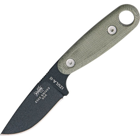 Couteau ESEE Izula II avec Kit Survie Noir - 1