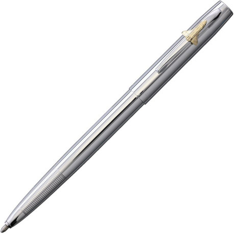 Stylo Fisher Space Pen Cap-O-Matic Chrome Emblème Navette Spatiale - 1