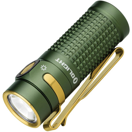 Lampe EDC Olight Baton 4 1300 Lumens Rechargeable Vert OD - 1